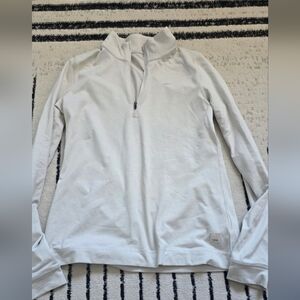 vuori halo essential half zip salt heather size Medium M